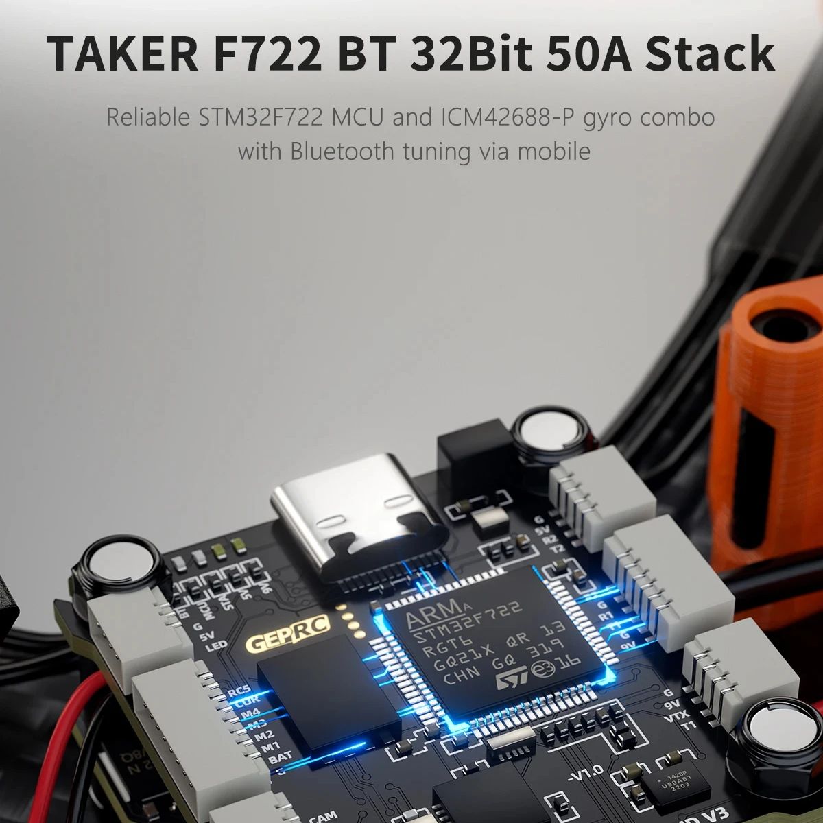 GEPRC MARK5 O4 Pro DC WTFPV –  – обзор и цена F722 Flight Controller