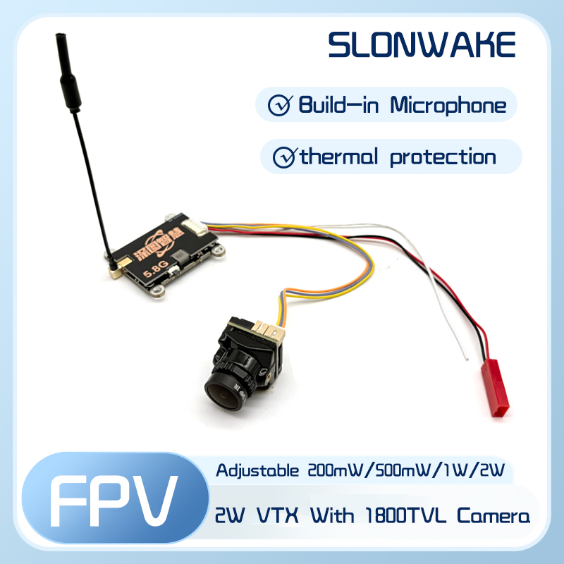 SLONWAKE 5.8G 56CH 2W передатч – обзор и цена Fpv Camera